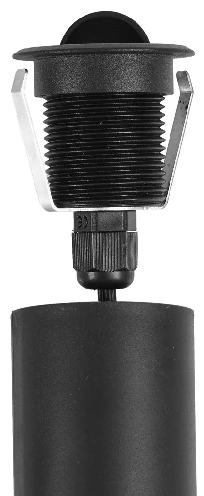 Комплект от 5 модерни наземни прожектора черни с LED IP67 - Linsey