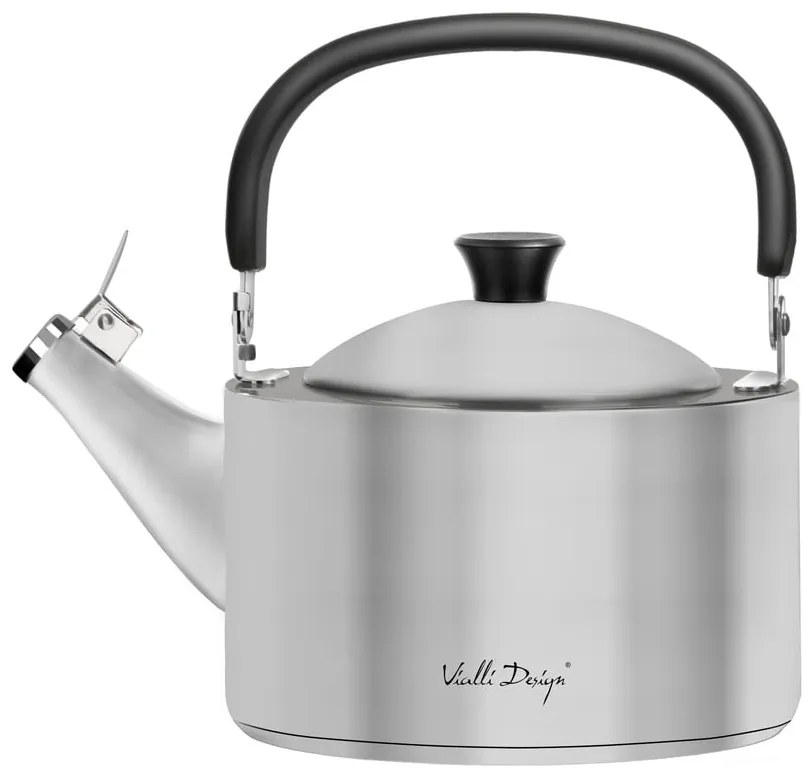 Матиран чайник от неръждаема стомана с бутало , 1,5 л Diamante - Vialli Design