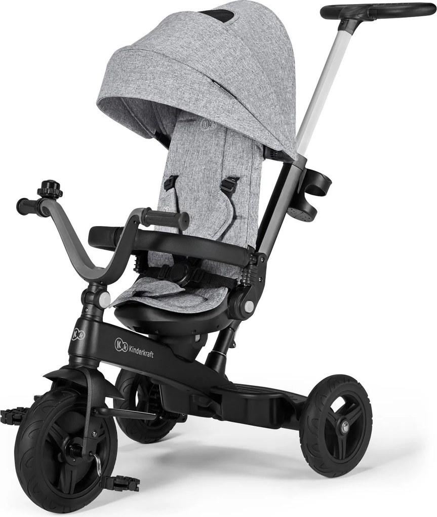 KinderKraft  -  Триколка KinderKraft TWIPPER, Сива