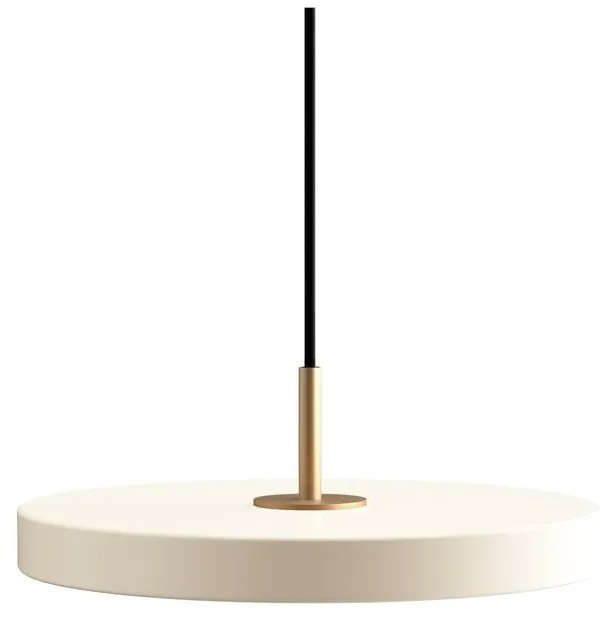 Бяло LED висящо осветително тяло с метален абажур ø 31 cm Asteria Mini - UMAGE