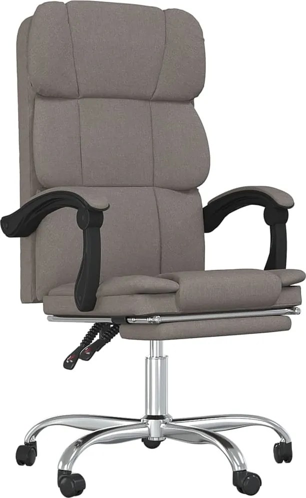 349625 vidaXL Наклоняем офис стол, таупе, текстил