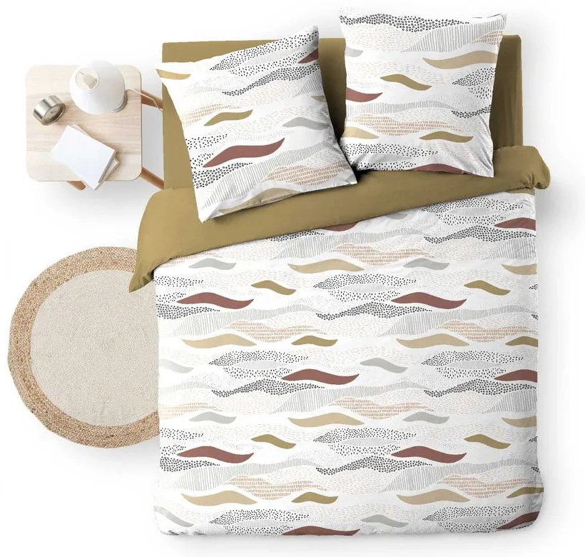 Бяло двойно удължено спално бельо от микрофибър 240x220 cm Zenith – douceur d'intérieur