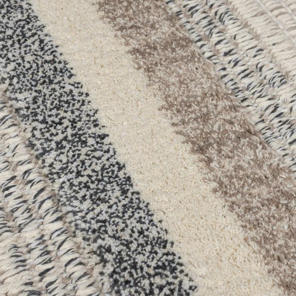 Сиво-бежов килим подходящ за пране 78x150 cm Everette – Flair Rugs