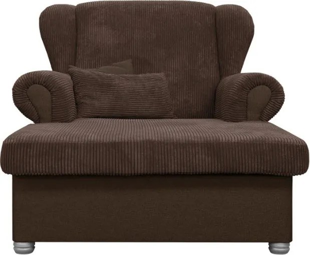 Тъмнокафяво кресло от рипсено кадифе Lord – Ropez