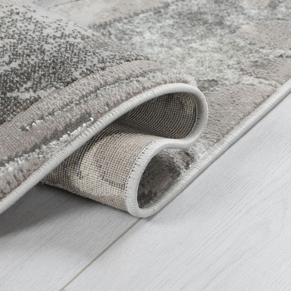 Сиво-сребърен килим 300x400 cm Marbled – Flair Rugs