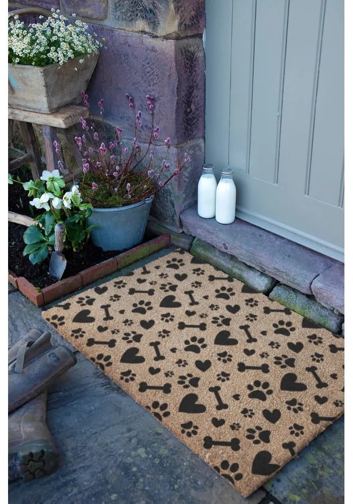 Изтривалка от кокосови влакна 40x60 cm Paws and Bones – Artsy Doormats