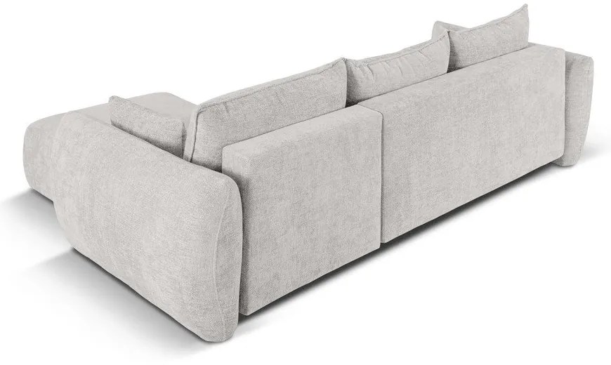 Светлосив ъглов диван (десен ъгъл) Matera - Cosmopolitan Design