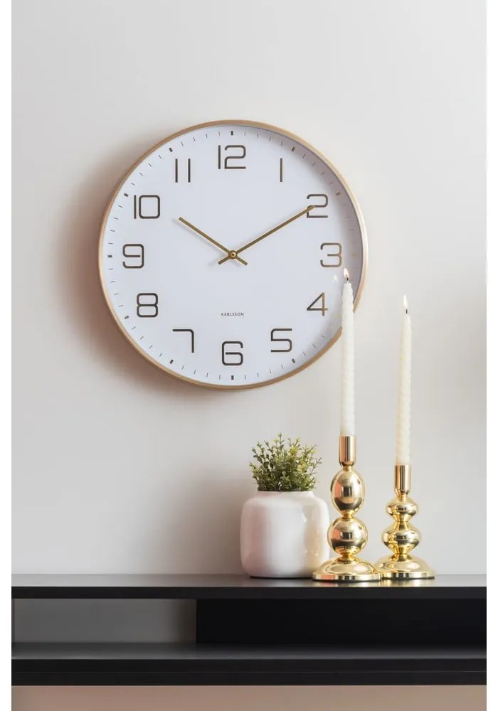 Стенен часовник ø 40 cm Elegance Glow – Karlsson