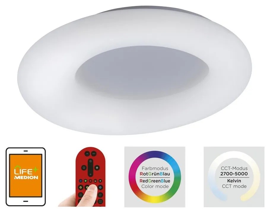 Leuchten Direkt 14746-16 - LED RGB Димируема лампа LOLA LED/38W/230V + д.у.