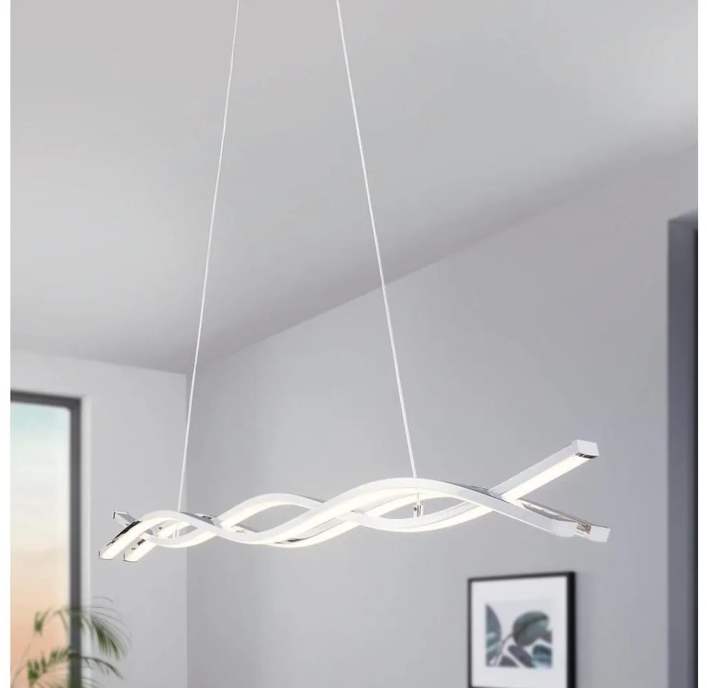 Eglo 96102 - LED полилей на кабел LASANA 2 LED/35W/230V 3000K лъскав хром