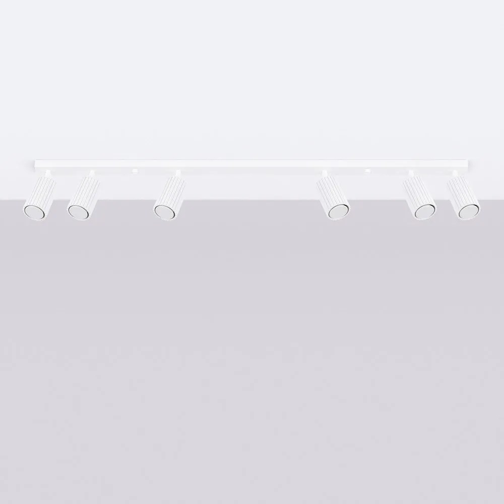 Бял прожектор 6,5x117 cm Gleam – Sollux