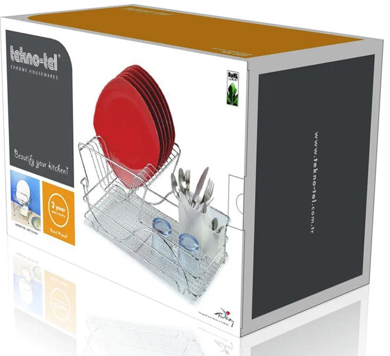 СУШИЛНИК ЗА СЪДОВЕ TEKNO TEL KB-009BP , 2нива