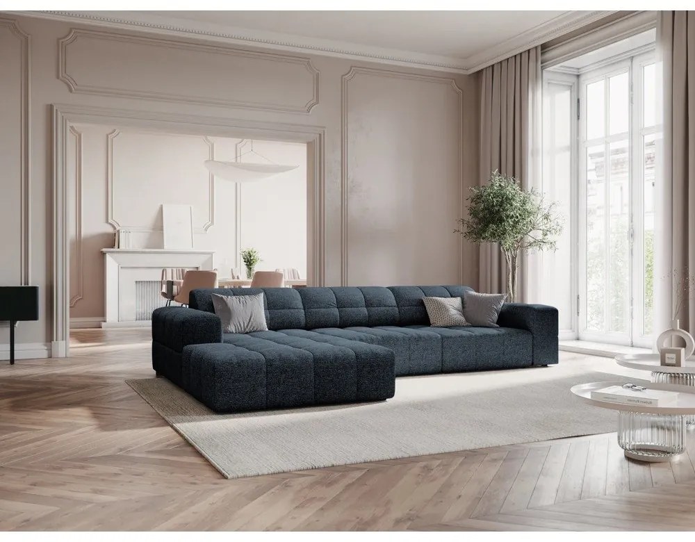 Син ъглов диван (ляв ъгъл) Chicago - Cosmopolitan Design