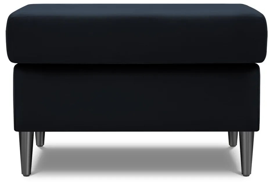 Тъмносиня кадифена табуретка Kyoto – Cosmopolitan Design