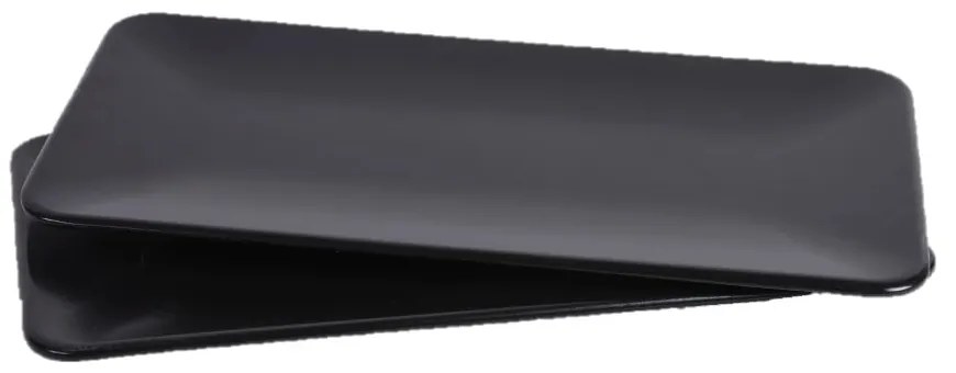 Черни керамични чинии в комплект от 2 - Hermia