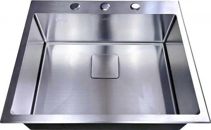 Кухненска мивка ICK 6052, Inter Ceramic, неръждаема стомана, едно корито, със сифон, 60x50см