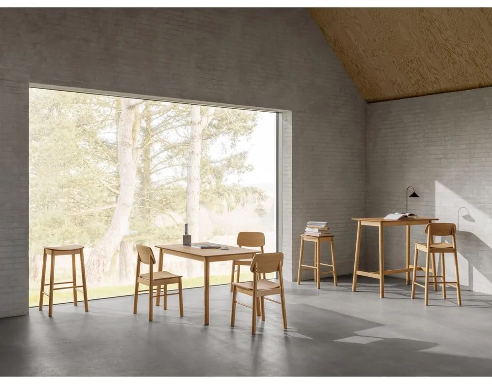 Бар стол в естествен цвят (височина на седалката 74 cm) Barlow – Actona