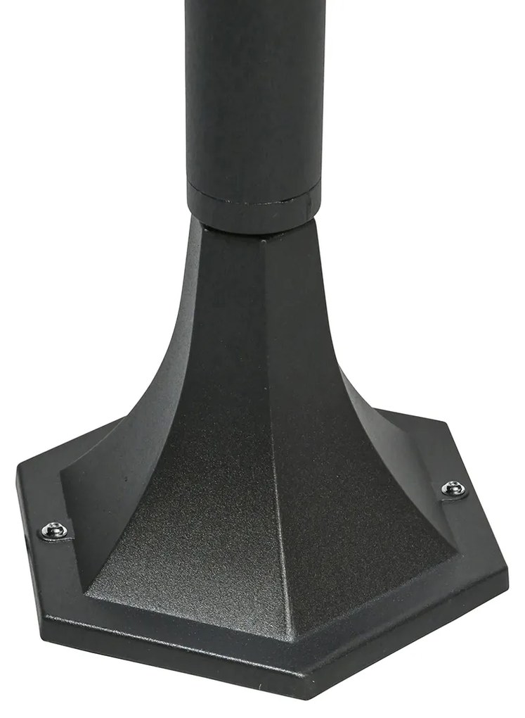 Класически подов аплик черен за външен монтаж IP44 125 см - New Orleans