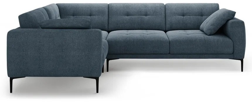 Тъмносин ъглов диван (ляв ъгъл/L форма) Bemy – Micadoni