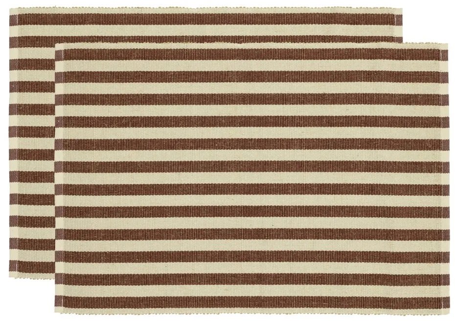 Подложки за хранене в комплект от 2 бр. със смес от юта 33x48 cm Statement Stripe – Södahl