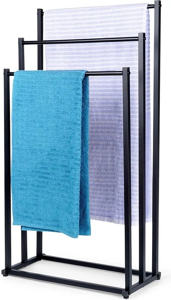 Метална стойка за хавлии за баня на 3 нива