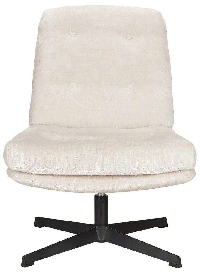 Кремаво въртящо се кресло Kai – White Label