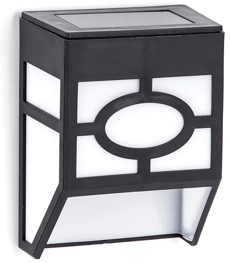 Aigostar - LED соларен стенен фенер LED/0,006W/1,2V 2700K IP44 черен