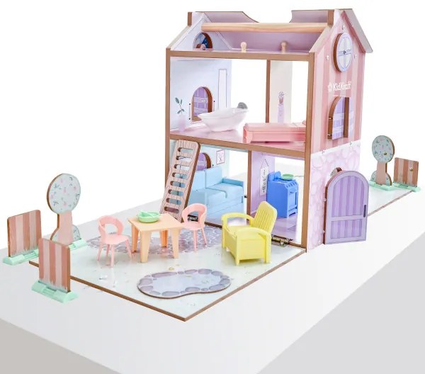 Къща за кукли KidKraft Play & Store Cottage