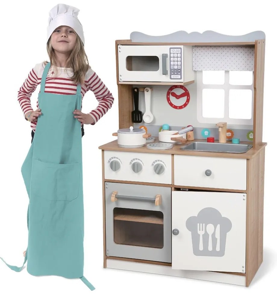 Moni toys - Дървена Кухня с прибори 7253