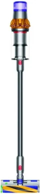 Вертикална прахосмукачка Dyson V15 Detect Аbsolute, 660W, 0.76 л, 60 мин автономия, Сензори, 3 режима, LCD, Сив