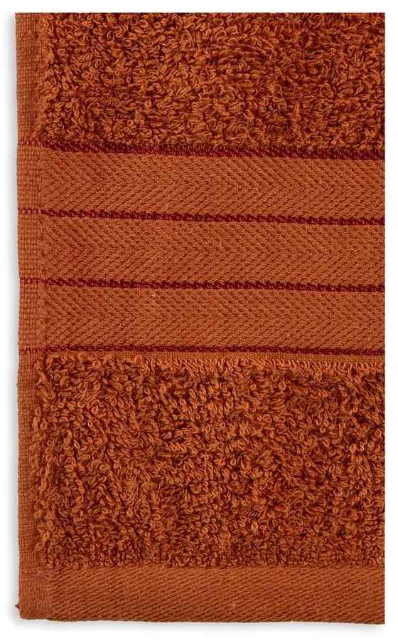 Памучни хавлиени кърпи в комплект от 2 бр. от тери тухлен 70x140 cm – Good Morning