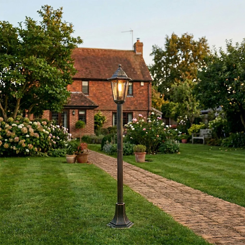 Класическа фенери антично злато - New Haven