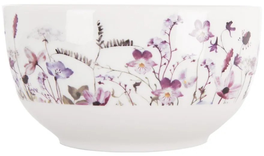 Бяла/лилава порцеланова купичка за супа 500 ml Louka – Orion