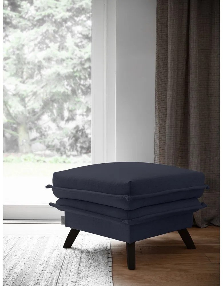 Антрацитна табуретка за крака Charming Charlie - Miuform