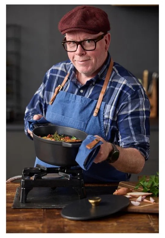 Гърне от излято желязо с капак подходящо за индукционен котлон 3,8 l – Holm