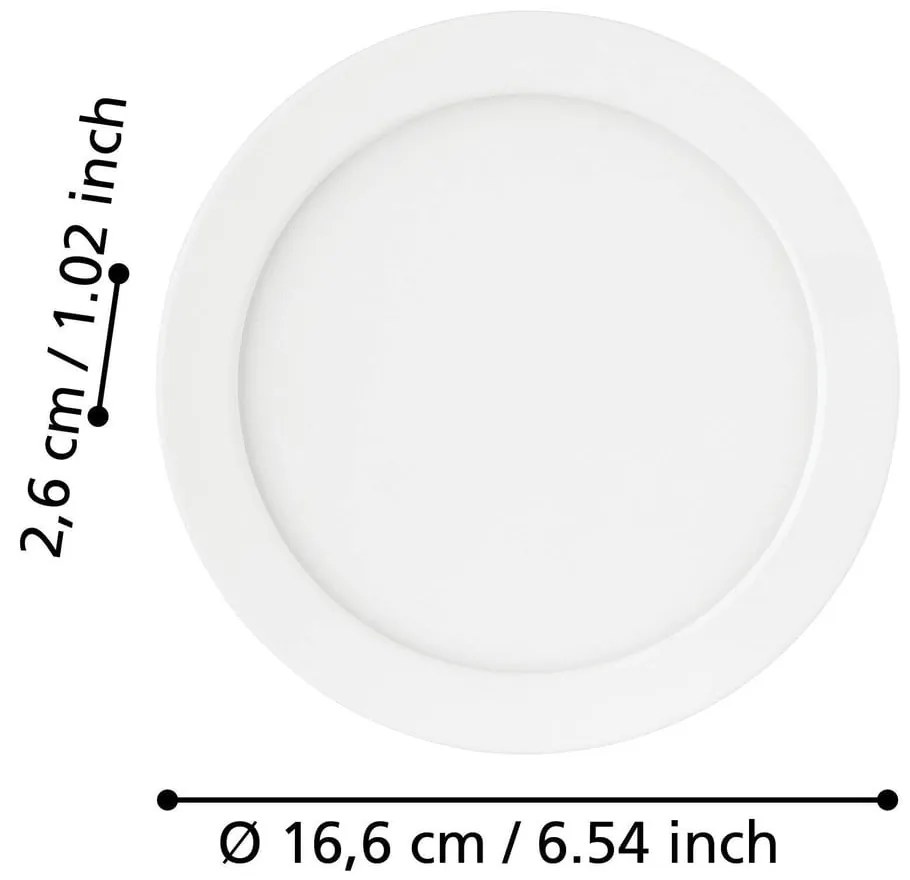 Сиво LED вградено осветление осветително тяло за таван FUEVA 5 – EGLO