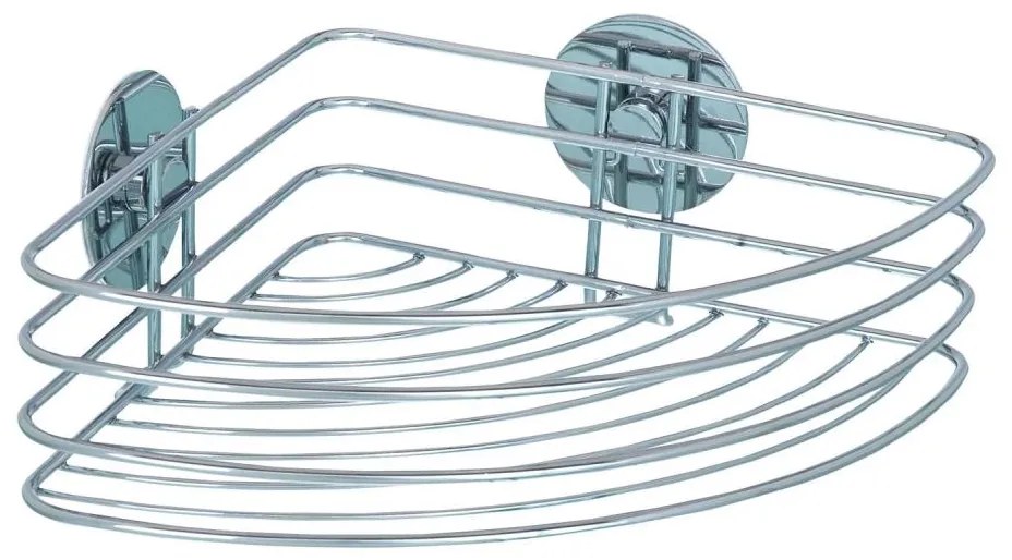 WENKO 18913100-Поличка TURBO-LOC кръгла стоманена 26,5x20 cm лъскав хром