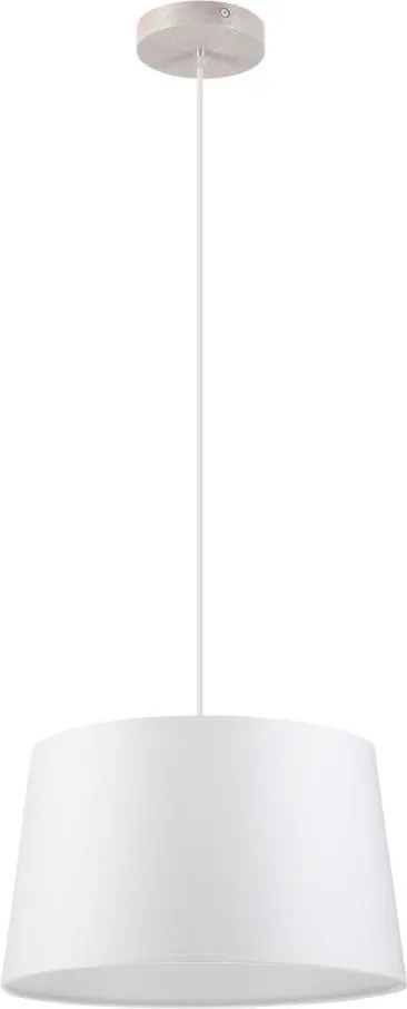 Висяща лампа с кабел AIDA 1xE27/60W/230V, Ø 35 см, дъб/бял