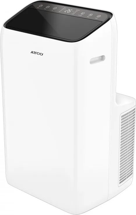 Мобилен климатик Ayco MAHC3428, 12000 BTU, Клас A, До 24 м2, 450 м3, 64 dB, Сензорно управление, Бял