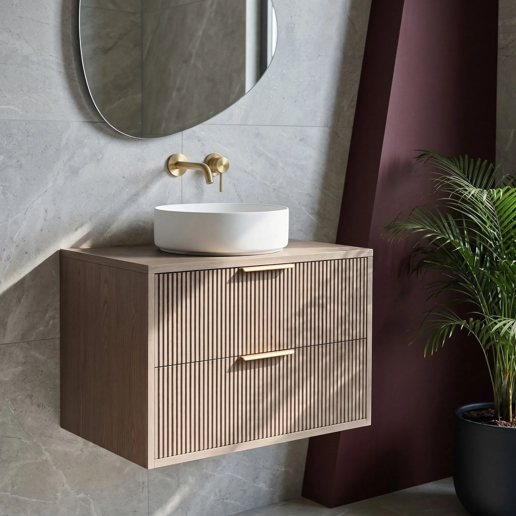 Шкаф за мивка Rea Mono 60cm Grey Oak