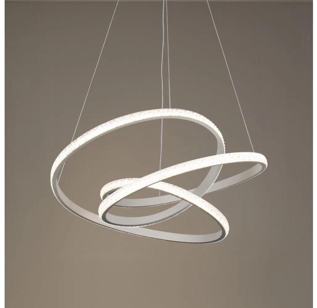 Димируем LED полилей на кабел LED/90W/230V 3000-6500K, диаметър 47 см + дистанционно управление