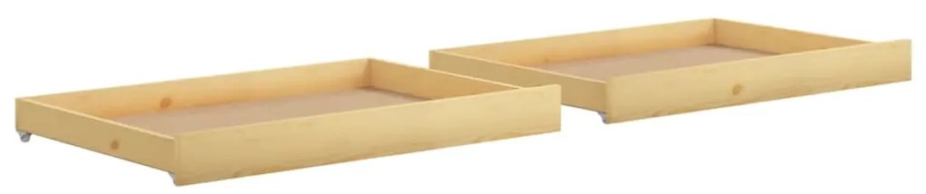 806970 vidaXL Чекмеджета за дневно легло 2 бр борово дърво масив