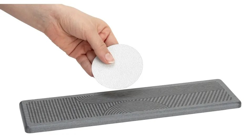 Сива тавичка за оттичане за съдовете от диатомична глина 30x8 cm Damon – Wenko