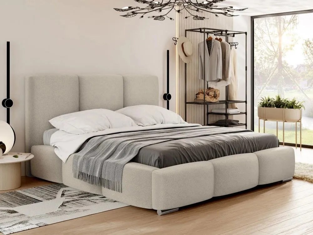 Тапицирано легло Olweria-Krem-180 x 200