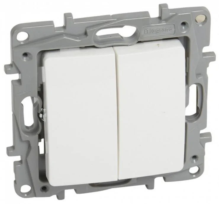 Legrand Сериен ключ 1L цвят Бял Niloe  - 764505