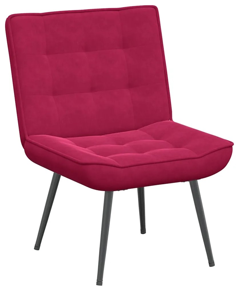 4012321 vidaXL Релаксиращ стол Винено червено 64x74x84 cm кадифе