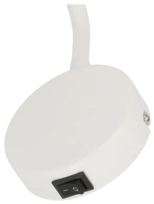 Бяла метална стенна лампа Tina - Candellux Lighting