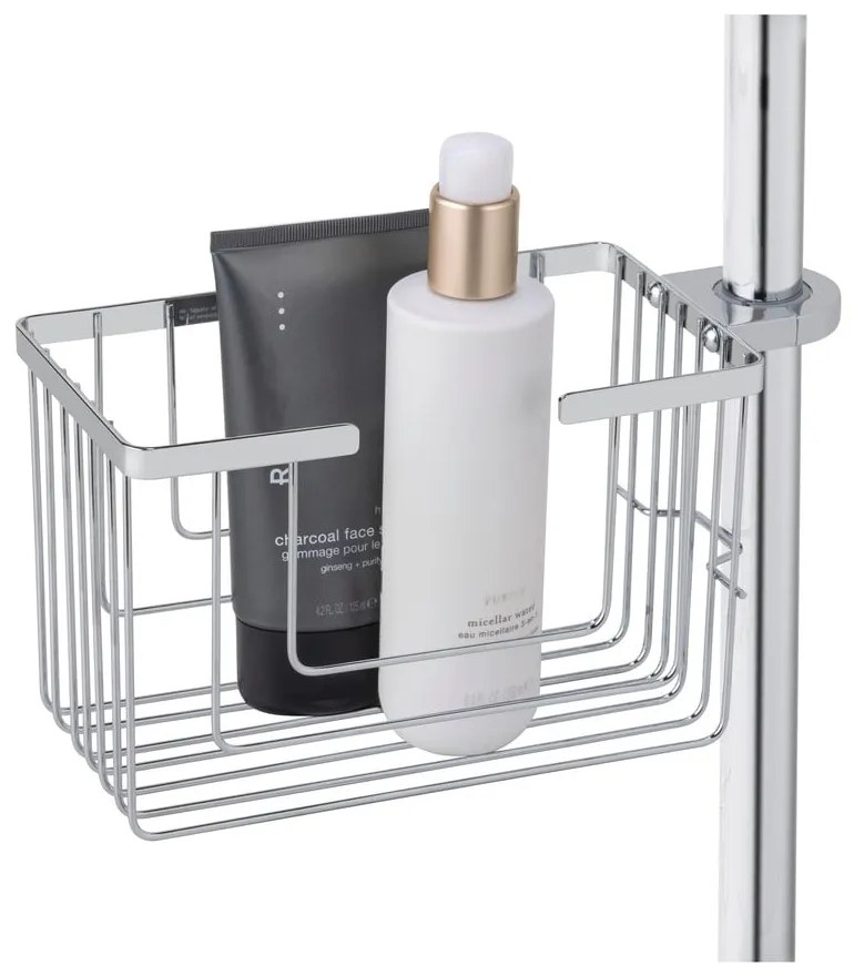 Рафт за баня без пробиване от неръждаема стомана в блестящо сребрист цвят Valognes – Wenko