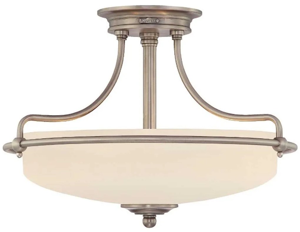 Elstead QZ-GRIFFIN-SFS-AN - Полилей за повърхностен монтаж GRIFFIN 3xE27/100W/230V матов хром