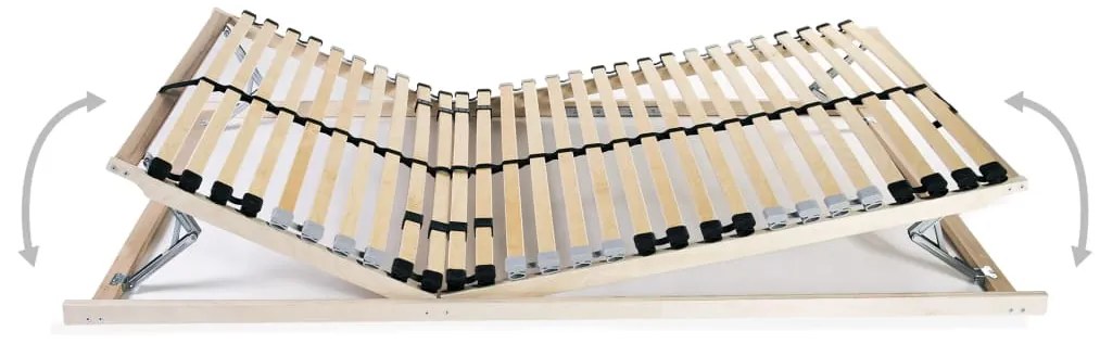 3051414 vidaXL Подматрачни рамки с 28 ламела, 2 бр, 7 зони, 70x200 см